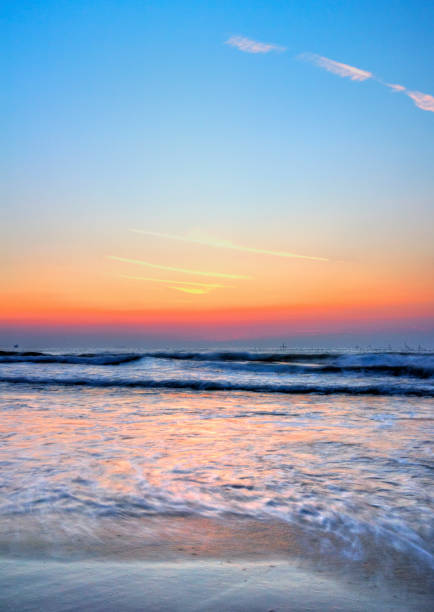 Beautiful sunrise over the sea