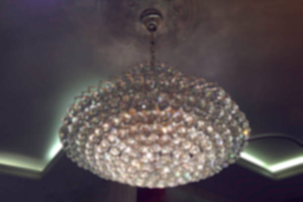 istock blurred photo of beautiful lamps on ceiling background 655341900