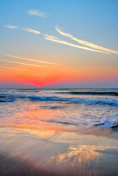 Beautiful sunrise over the sea