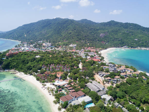 istock Aerial View: John Suwan highest viewpoint at Koh tao 655353204