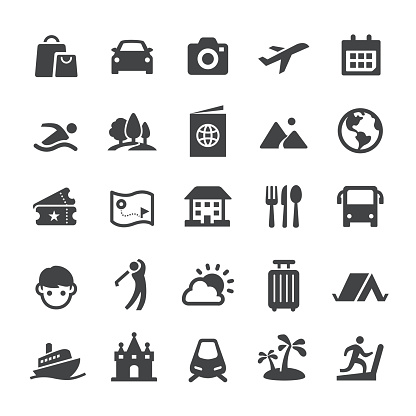 Travel and Vacation Icons