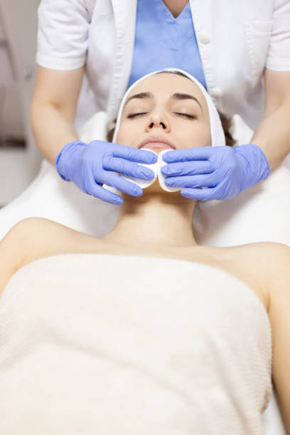 istock Face Skin cleaning massage 655363050