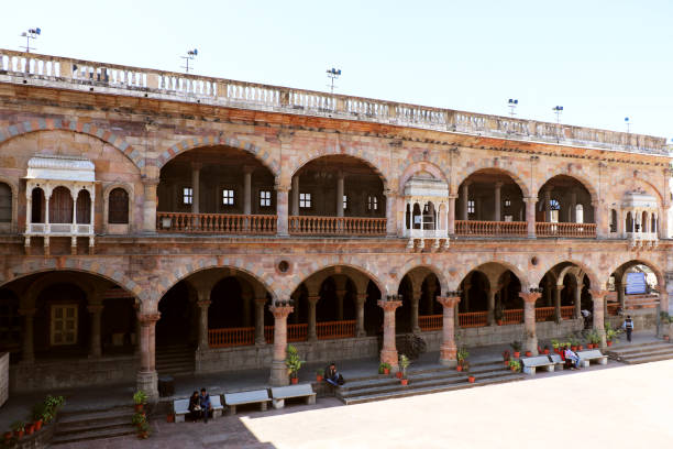 royal rajwada palace, indore - maratha imagens e fotografias de stock