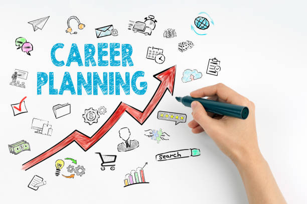 istock Career Planning Business Concept. Hand with marker writing 655373856