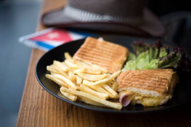 Elena ruz cuban ham cheese sandwich on plate