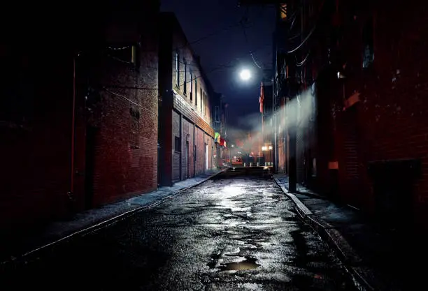 Photo of Dark Gritty Alleyway