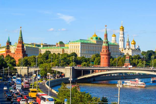istock Moscow Kremlin with Moscow river, Russia 655397210