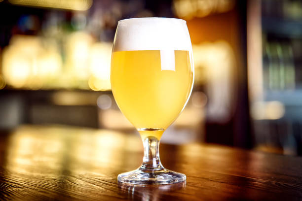 istock A glass of unfiltered beer on counter 655400670