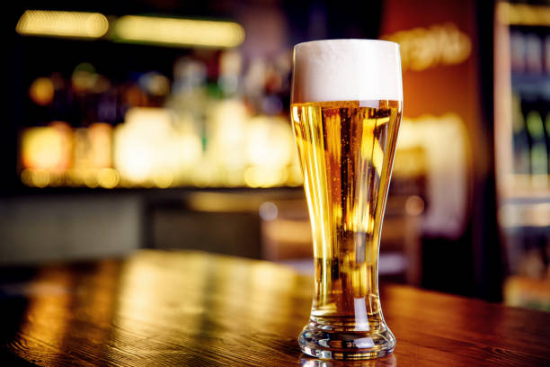 istock A glass of beer on counter 655400682