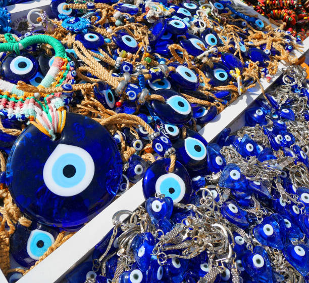 istock Evil eye charms on sell at Cappadocia, Turkey 655400706