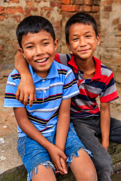 istock Two young Nepali boys in Bhaktapur 655400850