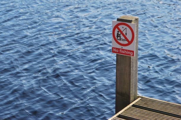 istock no fishing sign 655401142