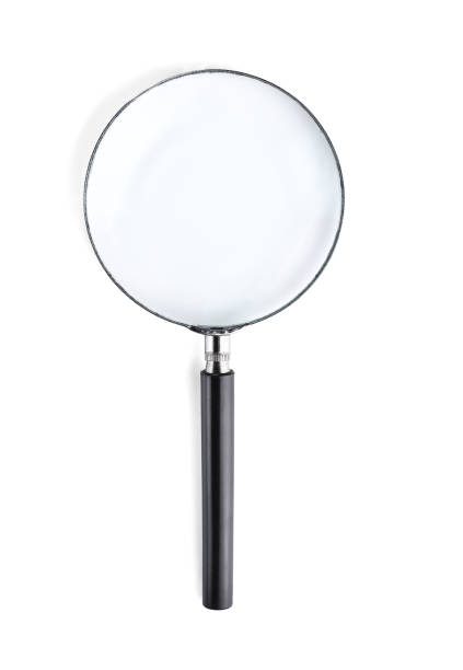 istock Magnifier or Magnifying glass isolated on white background. 655404332