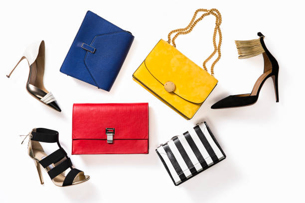 women's personal accessories - purse bag glamour personal accessory imagens e fotografias de stock