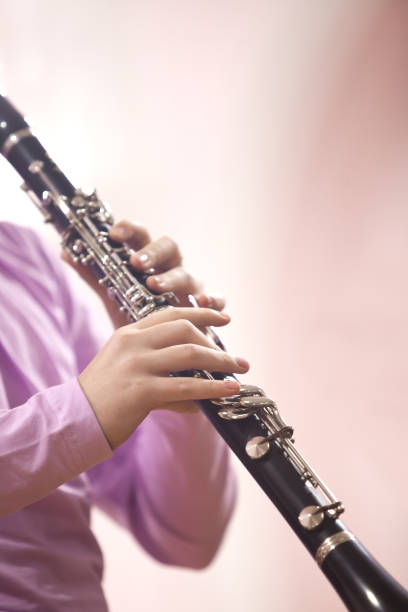 istock Hands girl playing the clarinet 655415068