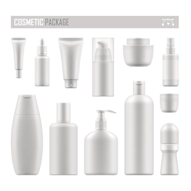 ilustrações de stock, clip art, desenhos animados e ícones de vector mockup for cosmetic product - liquid soap moisturizer bottle hygiene