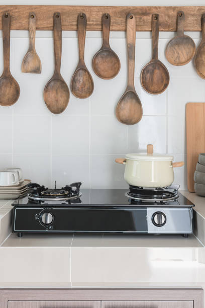 istock modern kitchen room design with faucet and  sink 655425044