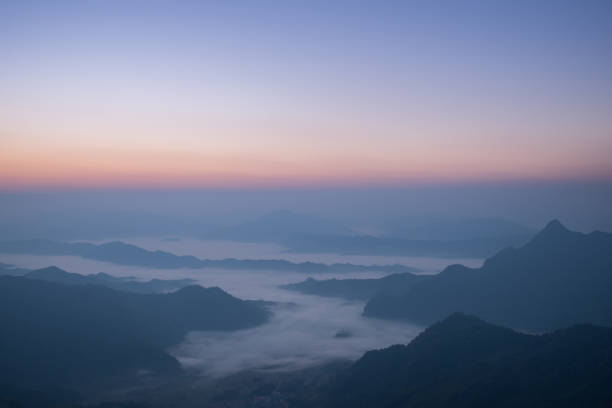 istock beautiful mist on the hill during sunrise 655425196