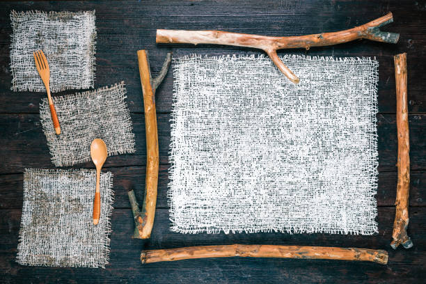 istock Frame of lops and burlap 655438870
