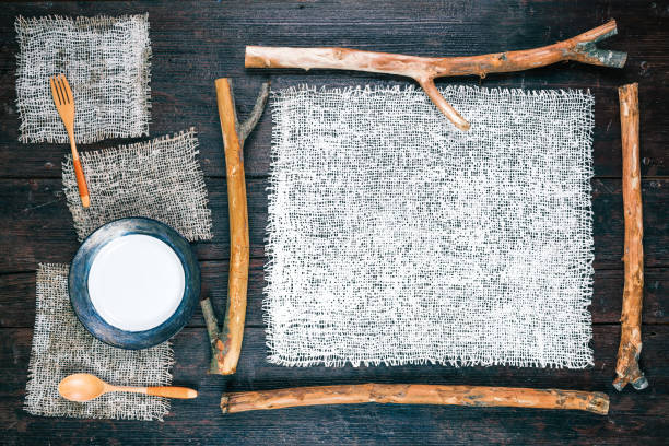 istock Frame of lops and burlap 655438874