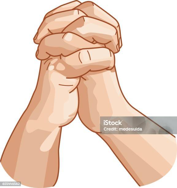 Pray Stock Illustration - Download Image Now - Praying, Hand, Religious Icon