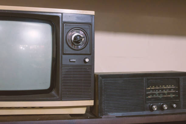 istock Vintage - Old retro TV and Radio 655465800