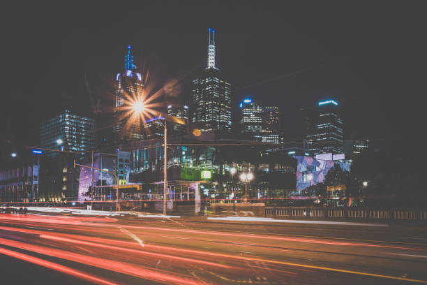 istock Cityscape of Melbourne at Sunset, Australia 655486056