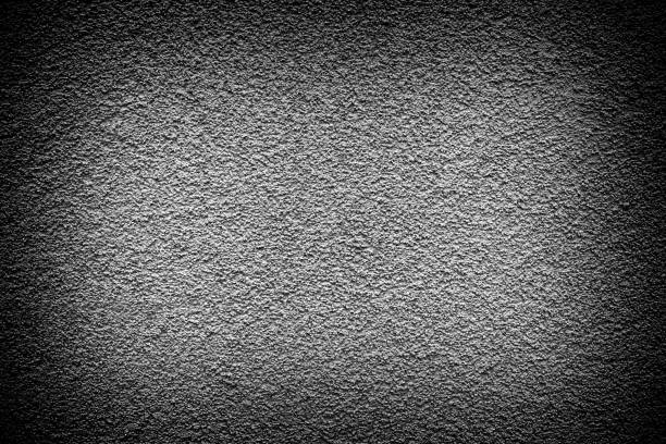 istock Grey revetment wall putty high contrasted with vignetting effect 655489874