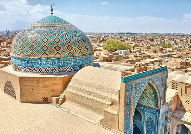 Photo of A view of the dome of the Kabir Jaame Mosque in Yazd Iran