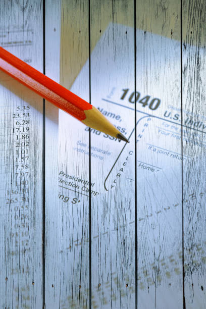 istock Tax form and operating budget 655506738