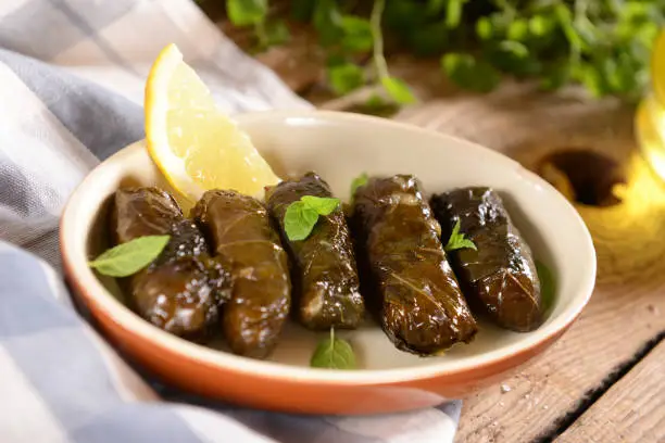Traditional greek meal - Dolmadakia