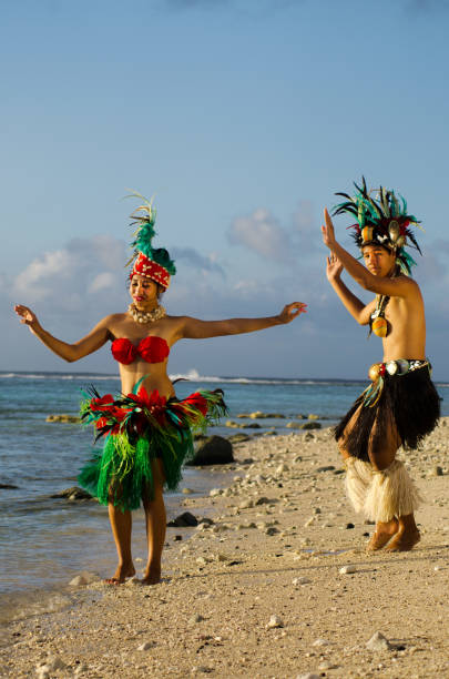 istock Young Polynesian Pacific Island Tahitian Dancers Couple 655529604