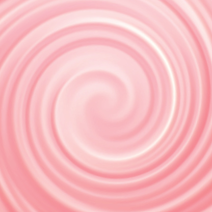 Pink and white cream swirl abstract background