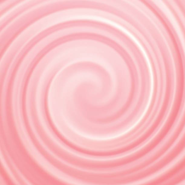Cream swirl background Pink and white cream swirl abstract background cream background stock illustrations