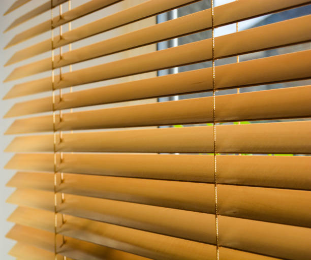 istock Wooden blinds in the sun 655543984