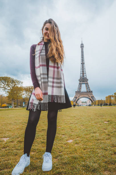 istock Happy young woman enjoying Paris 655552154