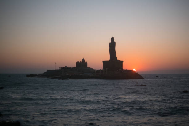 istock Sunrise above the sea Kanyakumari Comorin cape 655554810
