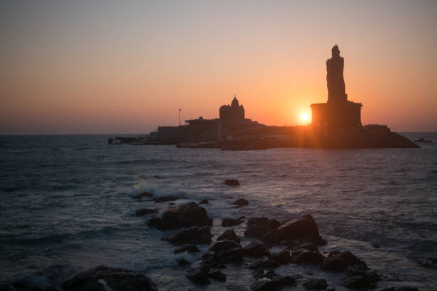istock Sunrise above the sea Kanyakumari Comorin cape 655554814