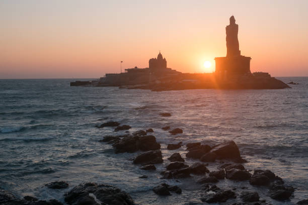 istock Sunrise above the sea Kanyakumari Comorin cape 655554832