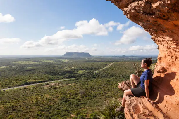 Photo of Girl at the top of Chapada's Portal - Carolina, Maranhao, Brazil