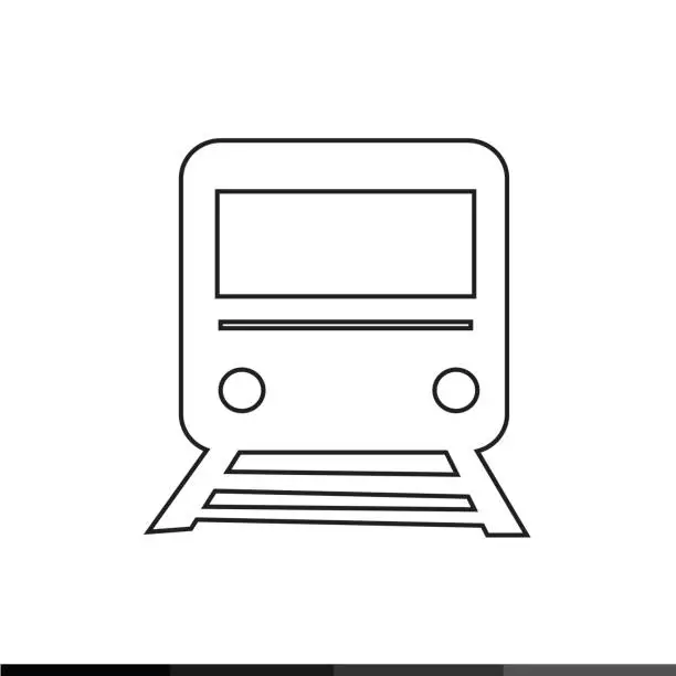 Vector illustration of train icon Illustration design