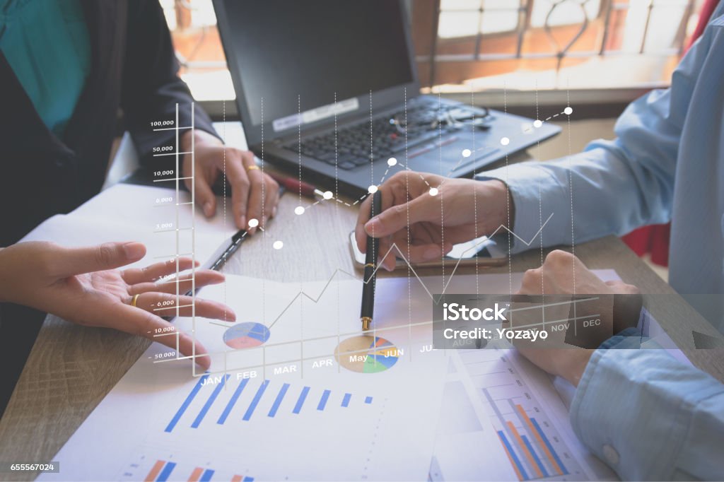 Business team meeting present the project Business team meeting present the project .professional investor working with new project. Concept business and finance Healthcare And Medicine Stock Photo