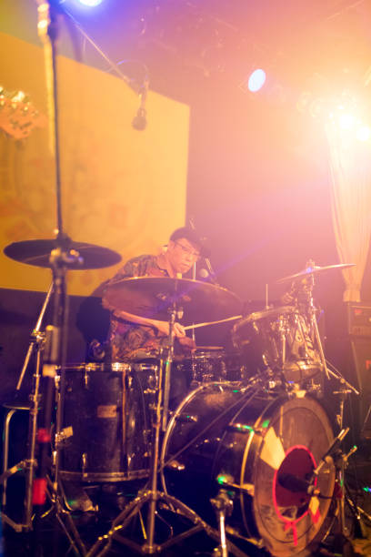istock Live performance of rock band 655582782