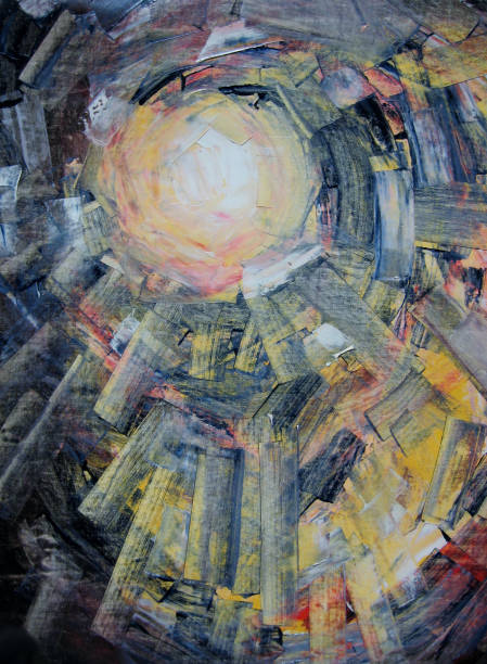 istock Sun Through the Rainforest - An oil painting 655583096