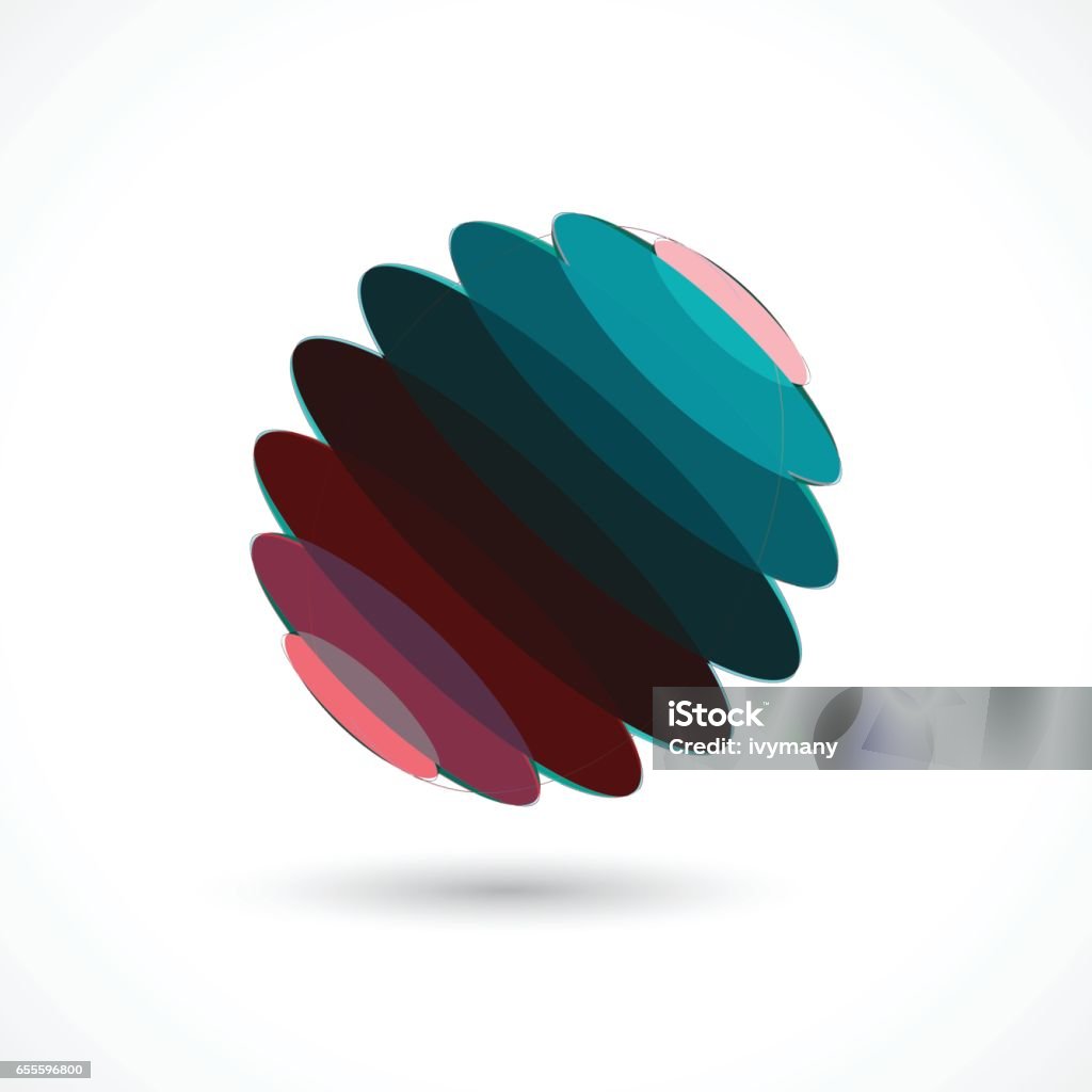 Color Gradient Ellipse Pattern Stock Illustration - Download Image Now ...