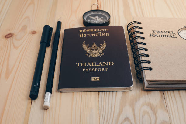 istock Thailand passport on the wooden table 655603894
