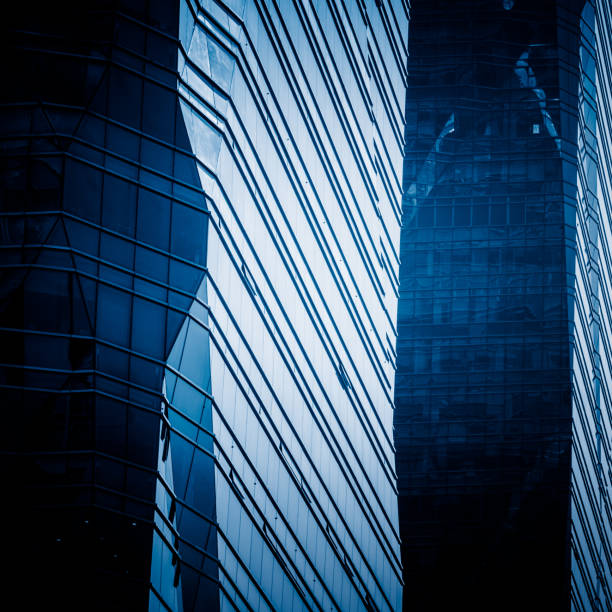 detail shot of modern architecture facade,business concepts,in city of China.