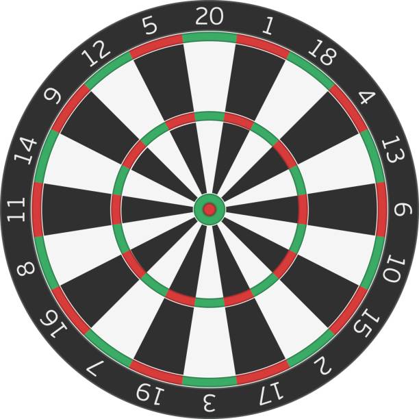 tarcze dart wektor. - dartboard bulls eye vector pub stock illustrations