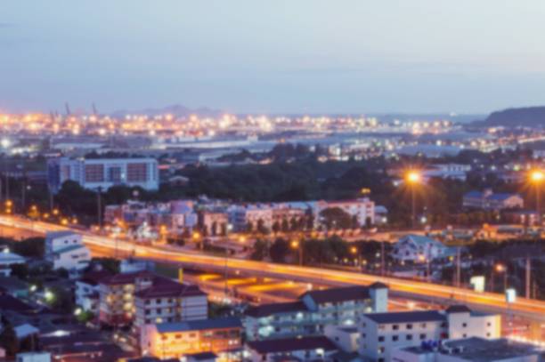 istock View of twilight time in town 655623752