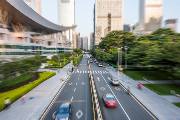 istock urban traffic with cityscape 655623844